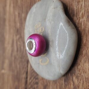 Pink metallic barbie core charm sterling‎ 925